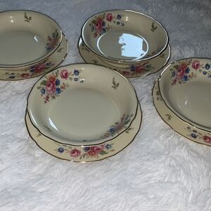 Vintage 1930’s Selb Bavaria‎ Heinrich & Co Set of 4 Bowls and Plates